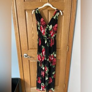 Double slit romper dress